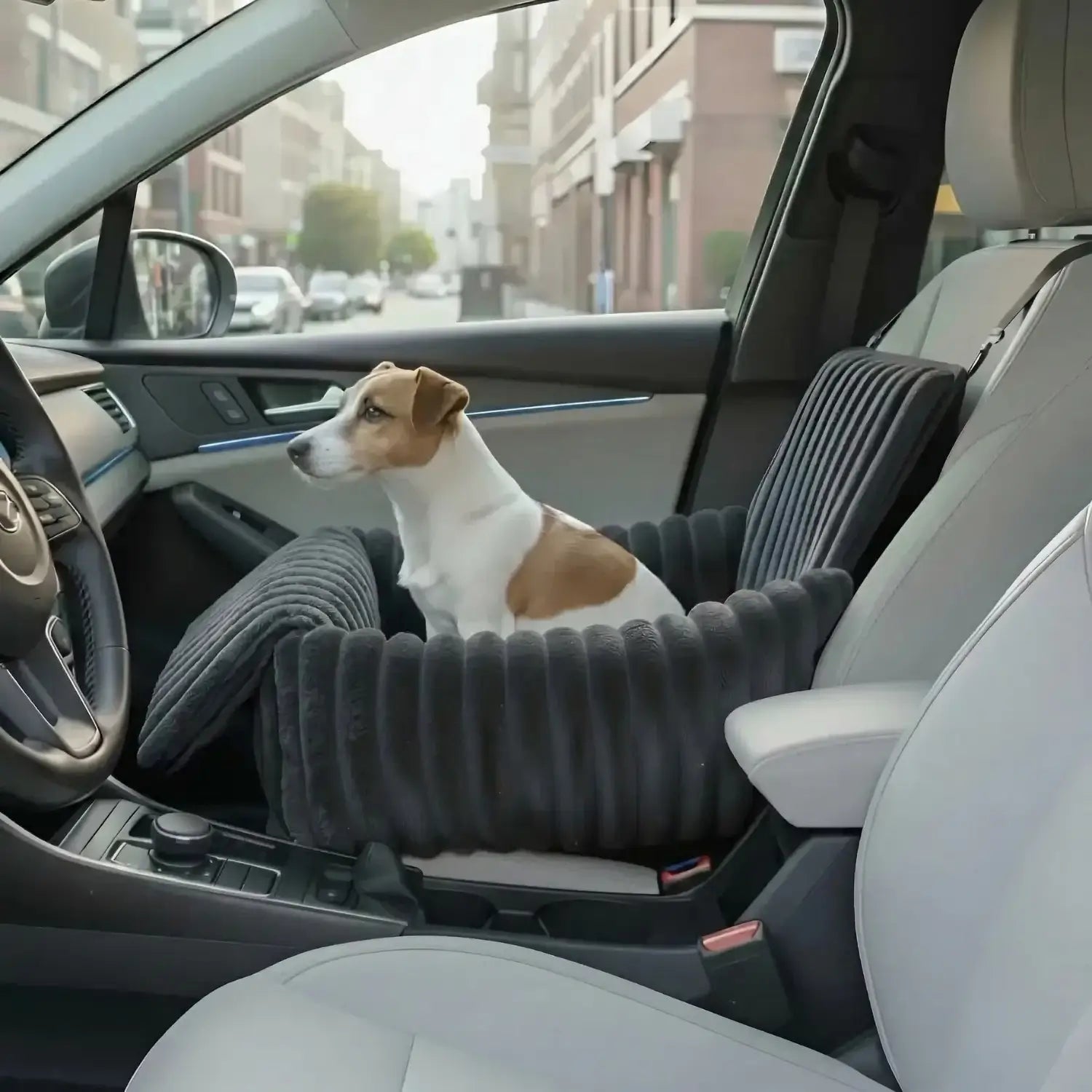 MrFluffyFriend™ - Safe & Cozy Dog Car Seat