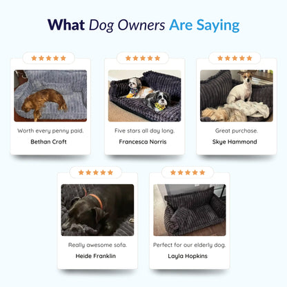Dog Couch Bed – Washable Dog Sofa Bed for Medium & Large Dogs, 4 Sizes (24–47 in) – MrFluffyFriend