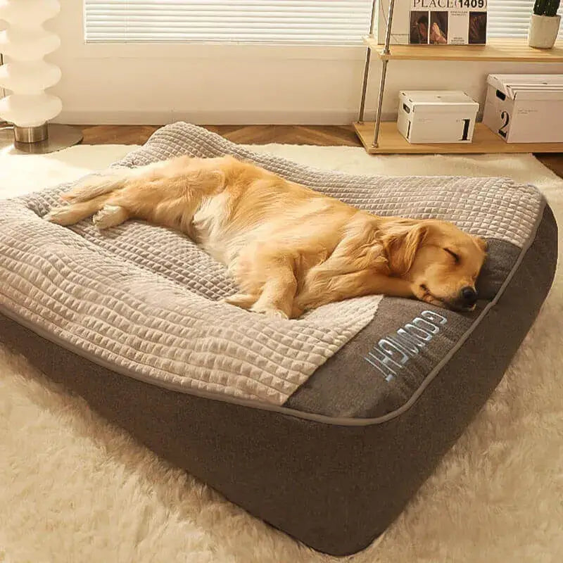 MrFluffyFriend™ - Calming Dog Cushion - Brown / M - 32x25x7 in / 80x64x18 cm