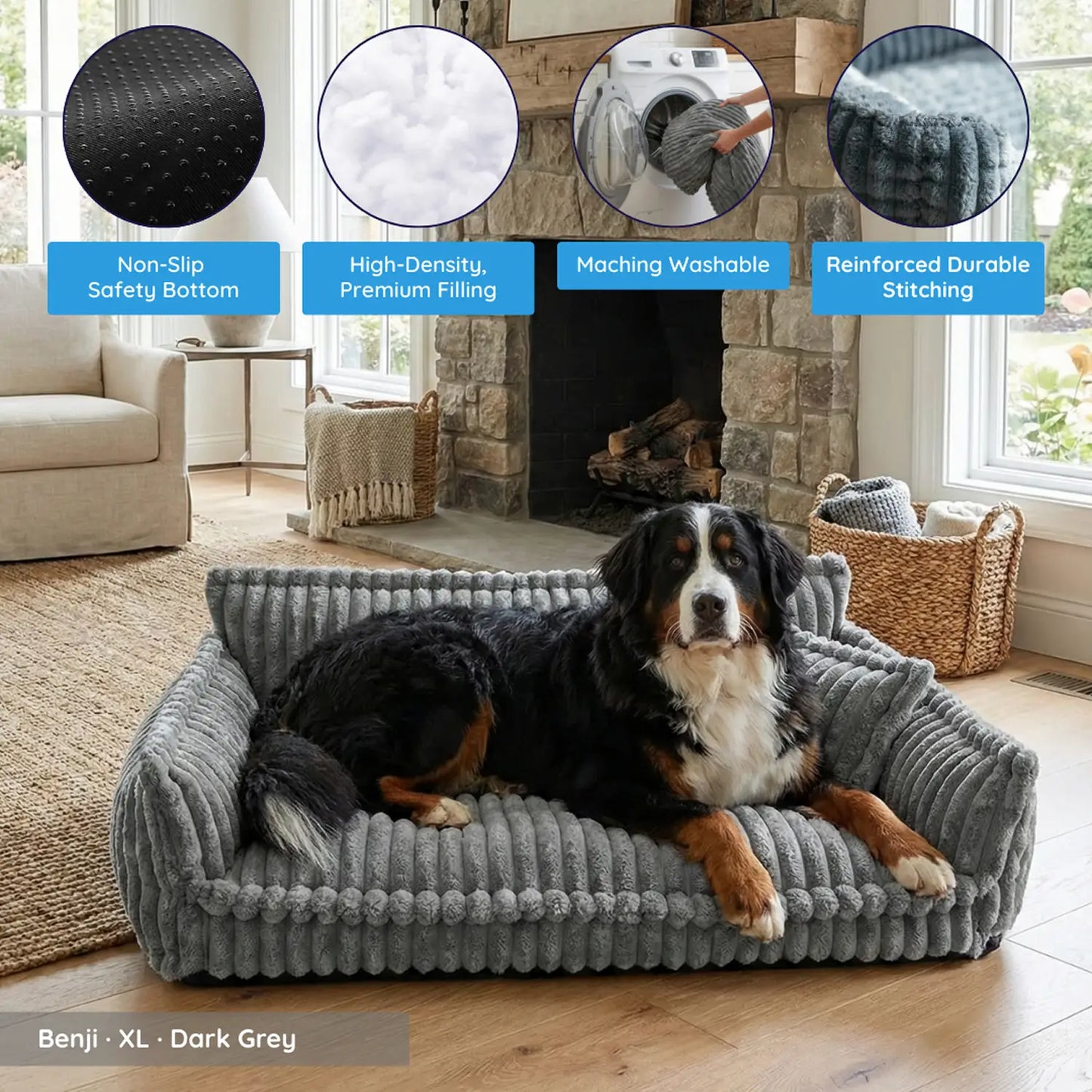 MrFluffyFriend™ - Orthopedic Washable Dog Sofa